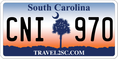 SC license plate CNI970