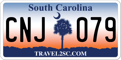 SC license plate CNJ079