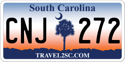 SC license plate CNJ272