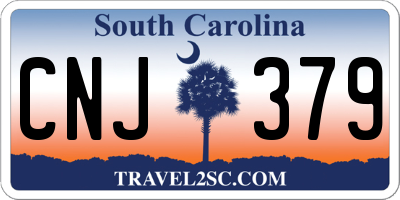 SC license plate CNJ379