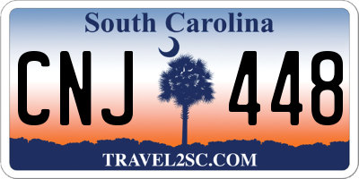 SC license plate CNJ448