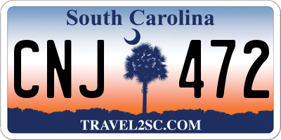 SC license plate CNJ472