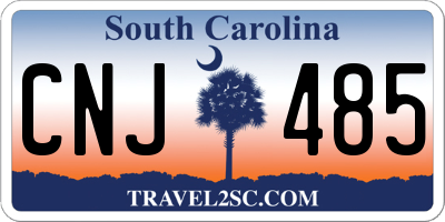 SC license plate CNJ485