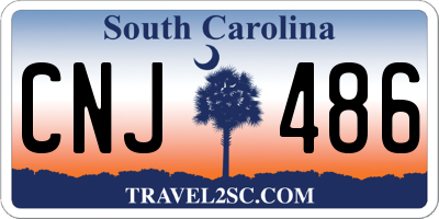 SC license plate CNJ486