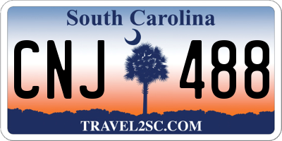 SC license plate CNJ488