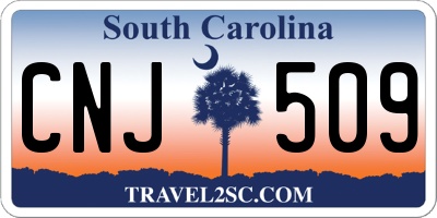 SC license plate CNJ509