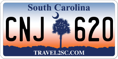 SC license plate CNJ620