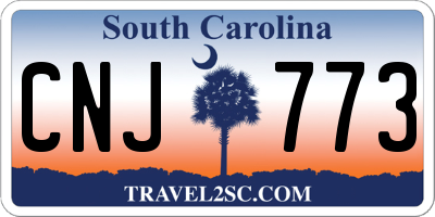 SC license plate CNJ773