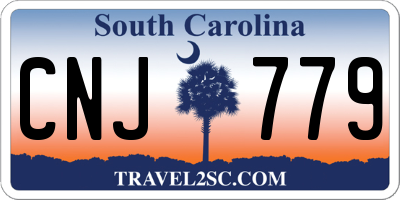 SC license plate CNJ779