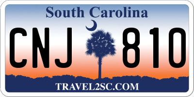 SC license plate CNJ810