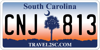 SC license plate CNJ813