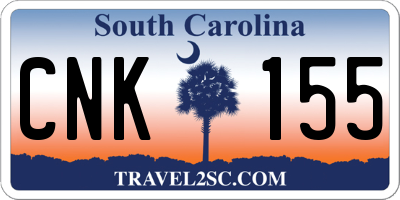 SC license plate CNK155