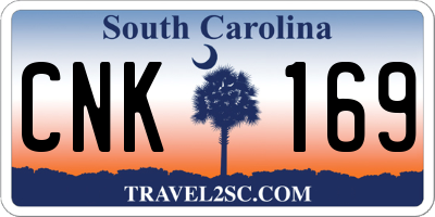 SC license plate CNK169