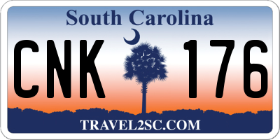 SC license plate CNK176
