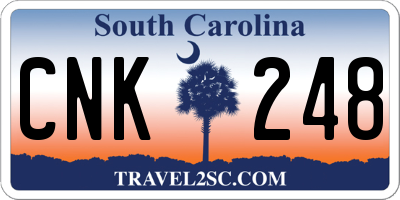 SC license plate CNK248