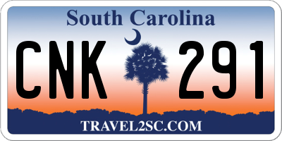 SC license plate CNK291