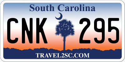 SC license plate CNK295