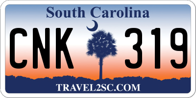 SC license plate CNK319