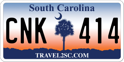 SC license plate CNK414