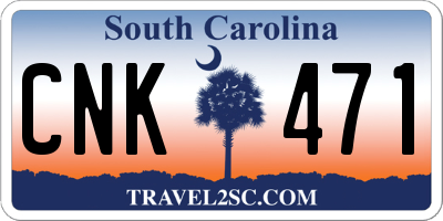SC license plate CNK471
