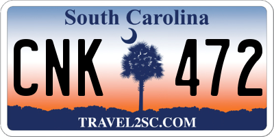 SC license plate CNK472