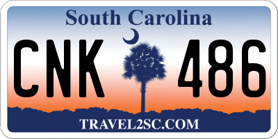 SC license plate CNK486