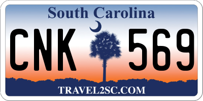 SC license plate CNK569