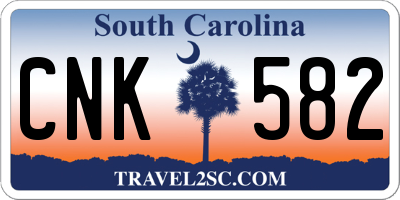SC license plate CNK582