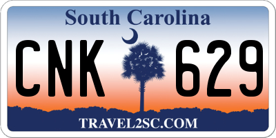 SC license plate CNK629