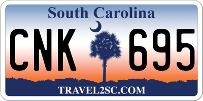 SC license plate CNK695