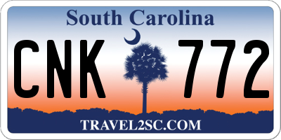 SC license plate CNK772