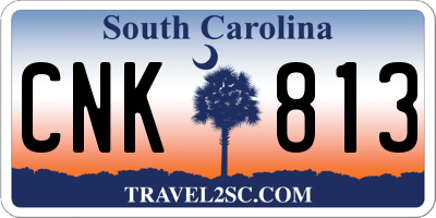 SC license plate CNK813