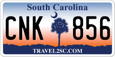 SC license plate CNK856
