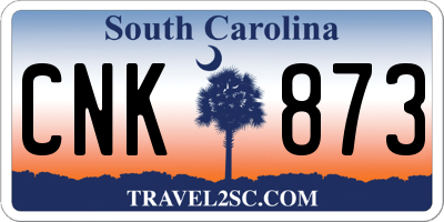 SC license plate CNK873