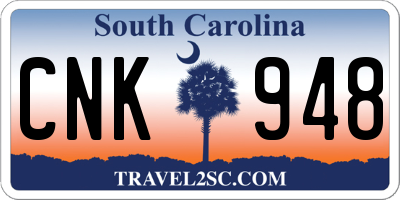 SC license plate CNK948