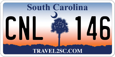 SC license plate CNL146