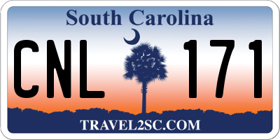 SC license plate CNL171