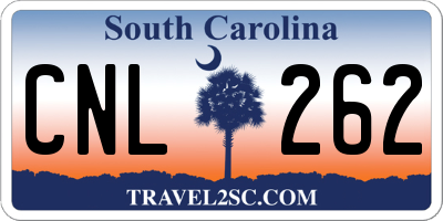 SC license plate CNL262