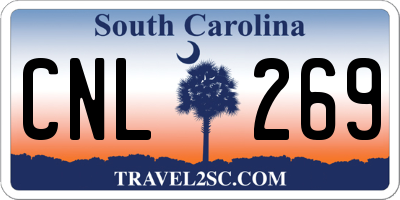 SC license plate CNL269