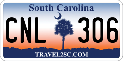 SC license plate CNL306