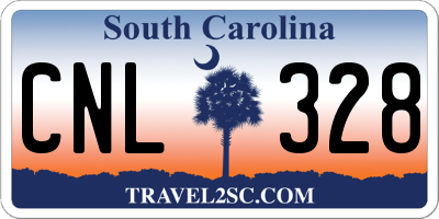SC license plate CNL328