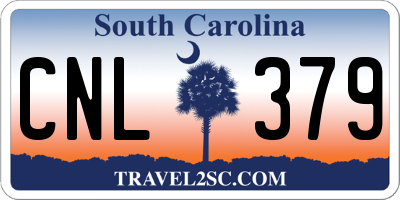 SC license plate CNL379