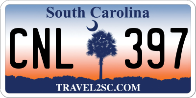 SC license plate CNL397