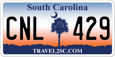 SC license plate CNL429
