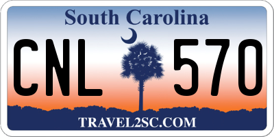 SC license plate CNL570