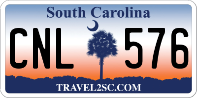 SC license plate CNL576