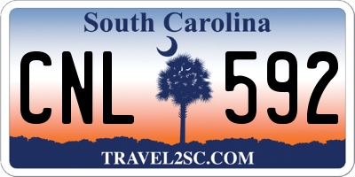 SC license plate CNL592