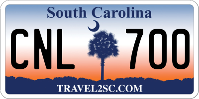 SC license plate CNL700