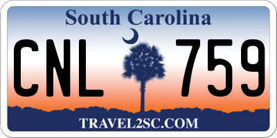 SC license plate CNL759