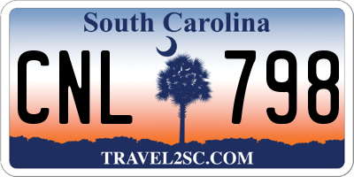 SC license plate CNL798